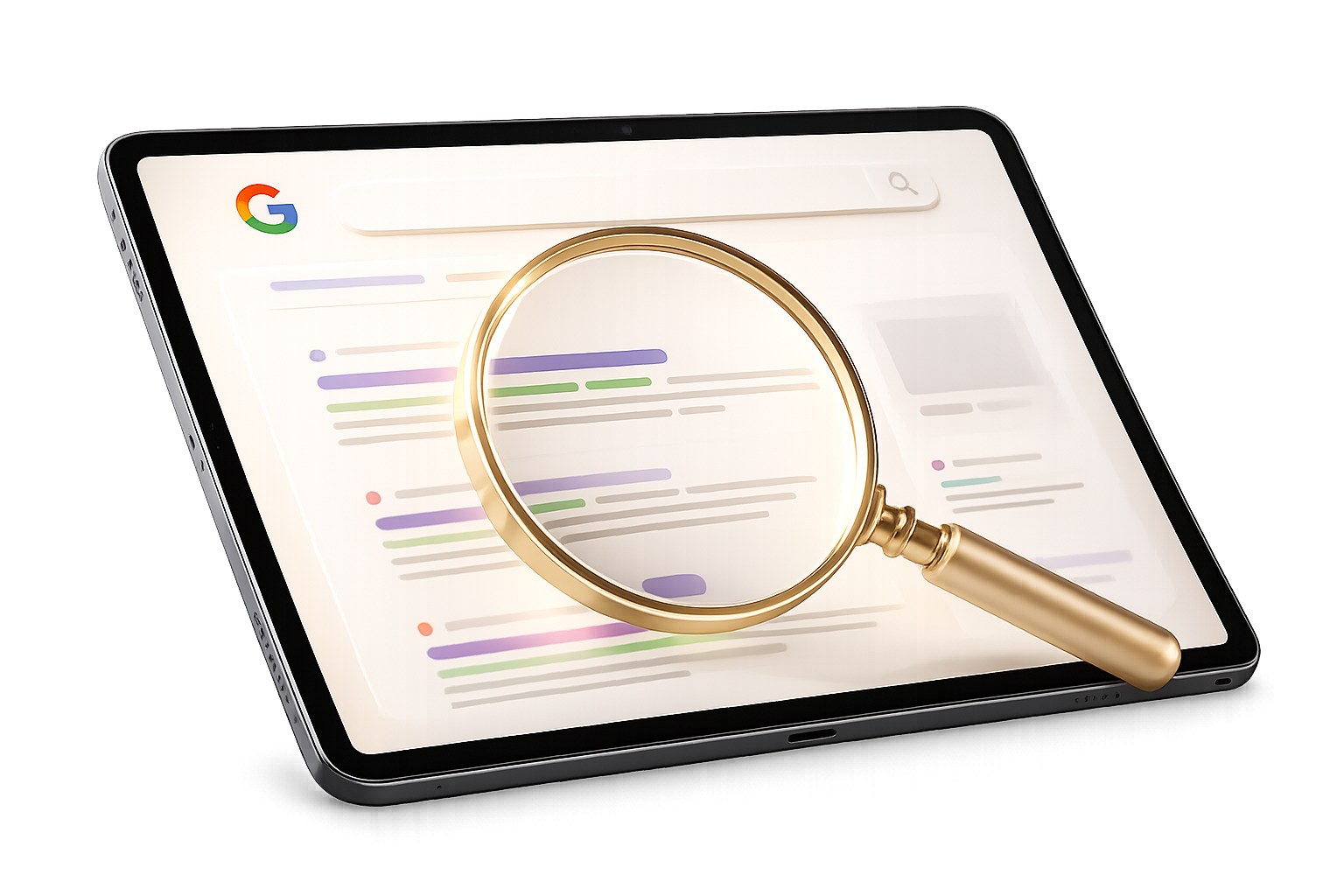 Topo do Google, organicamente.